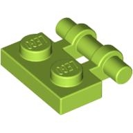 Lego destička 1x2 s tyčinkou (držákem), limetková (4213107)